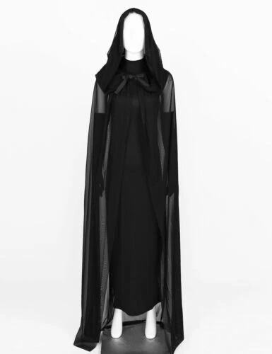 Renaissance Priest Sorcerer Robe Halloween Cosplay Costume Hooded Cape Unisex - Picture 15 of 26