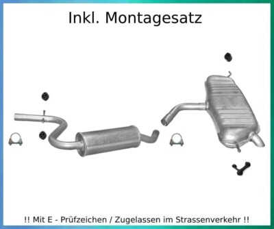 Auspuffanlage für VW Golf 5 V / Golf Plus 1.4 FSI 66KW Auspuff Montagesatz