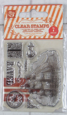 Prima Clear Acrylic Stamps, Travel, 7 pcs, 555023