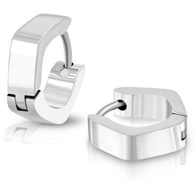 Un Paio Dolce Brillanti Acciaio Inox Spine Finte Orecchini Dutt Strass Stella - Foto 4