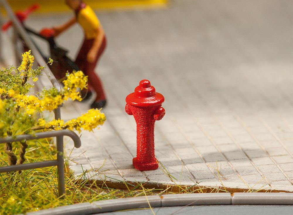 Faller 180912 - 1/87 / H0 10 Hydrants - New