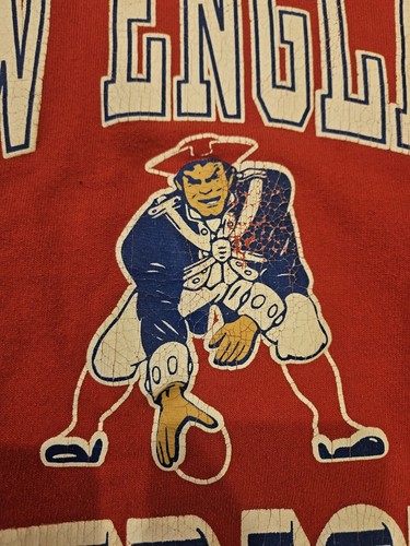 Vtg NEW ENGLAND PATRIOTS Russell Athletic NFL Team Crewneck Sweatshirt Men's M - Picture 5 of 10