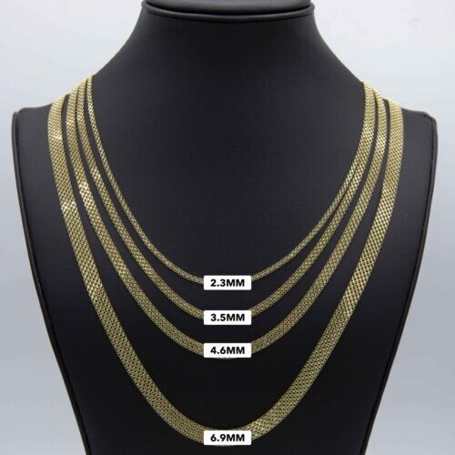 Collar de cadena de eslabones Bismark de 20" de oro amarillo de 14K 4,7 mm 4 gramos - Imagen 14 de 14