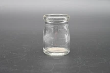 Vntg Small Individual Glass Creamer Mini Pitcher Restaurant Serve Ware Style 2