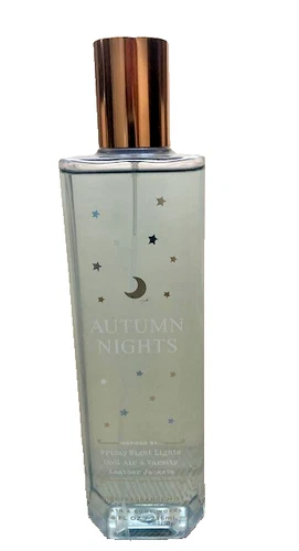 Bath & Body Works AUTUMN NIGHTS Fine Fragrance Mist 8 oz Retired Free Shipping