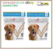 CheckUps Dental Dog Treats 24 Count, 2-pack