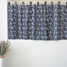 140 50cm Half Curtain Short Floral Print Ethnic Cottagecore Home Room Decor Chic