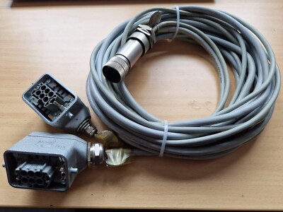 10m LÜTZE Silflex Leitung 1/2x HARTING 72.310.0653 m./Rundstecker 6-polig m. CNC