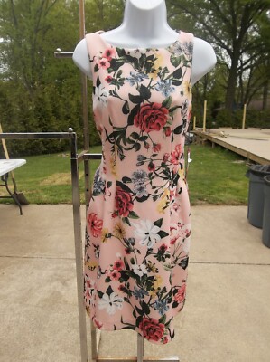 NWT VINCE CAMUTO PINK FLORAL DRESS 6 $138 | eBay