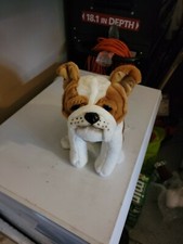 Big, Clean and New FAO Schwarz Fifth Avenue 15" Bulldog Dog Plush  Bonus