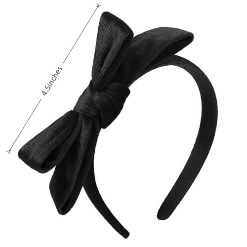 Samt Schleife Stirnband für Mädchen und Frauen, große Modeschleife Haarband süße Schleife - Bild 7 von 7
