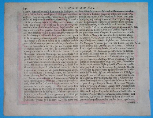1630 nice RARE ORIGINAL MAP CZECH REPUBLIC MORAVIA DUCHY OF TROPPAU BRNO OSTRAVA - Picture 7 of 7