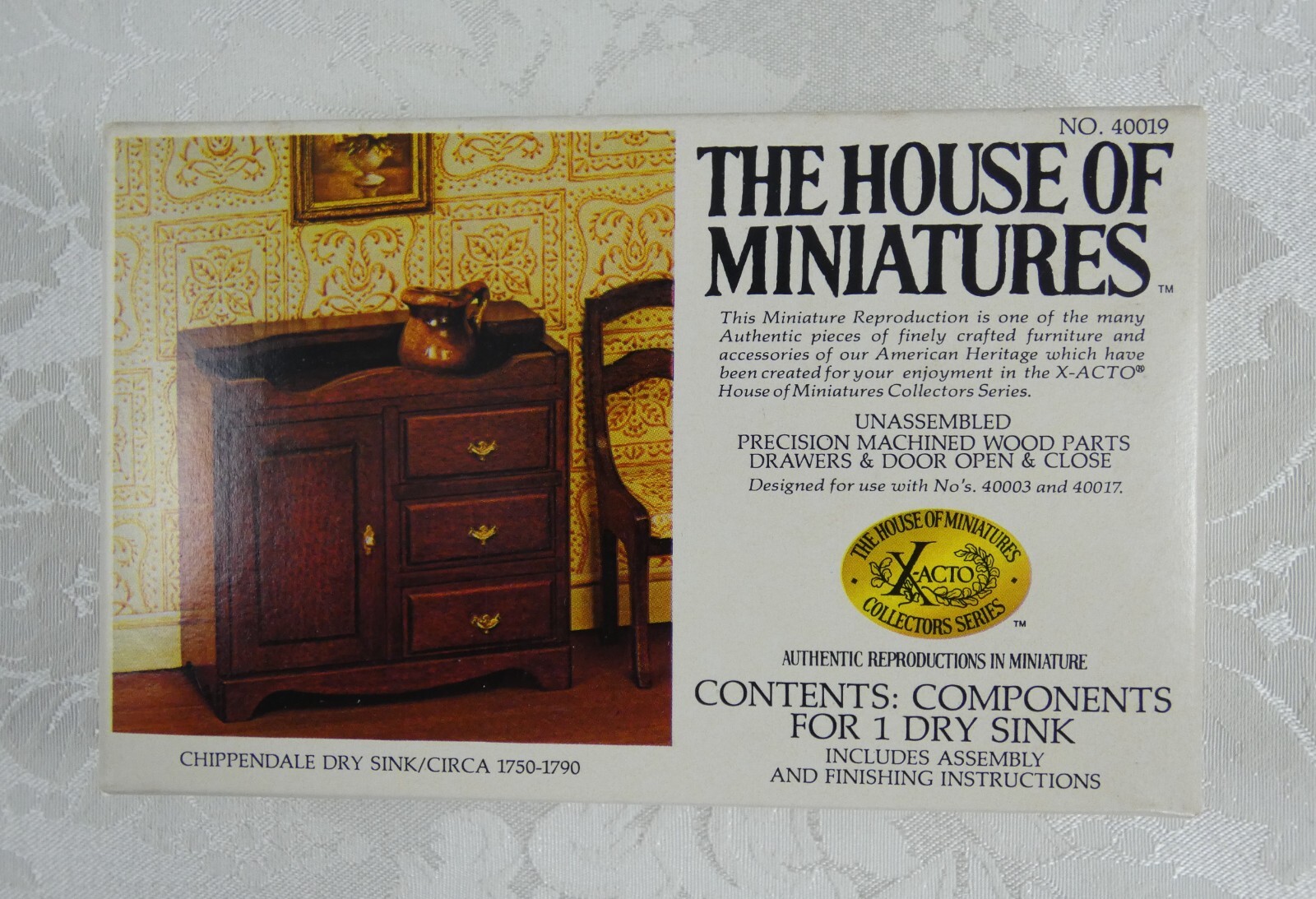 choice of vtg NOS XACTO wood furniture kits C1980's & Chrysnbon kit eBay