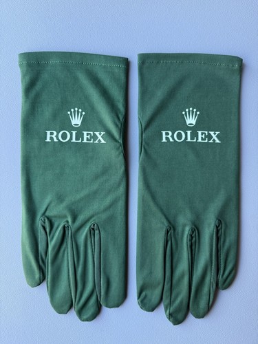 Original ROLEX Presentation Dealing Handschuhe Grün M
