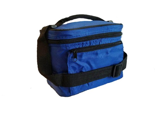Mini Borsa Frigo Isolata Box Termica Pranzo Picnic Tracolla 9,5" Pollici - Foto 12 di 15