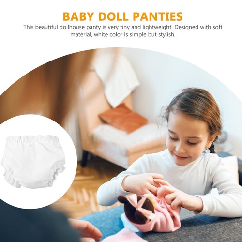 12 Pcs Doll Clothes Diapers for Inch Dolls Newborn White Baby Babydoll - Picture 5 of 12