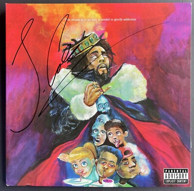 J Cole Signed Autographed KOD Vinyl Album LP Rapper Dreamville Psa