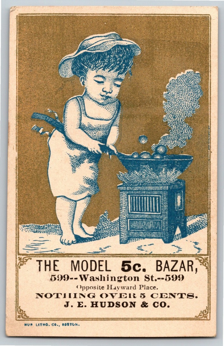 Victorian Trade Card (Stove) J. E. Hudson & Co. 