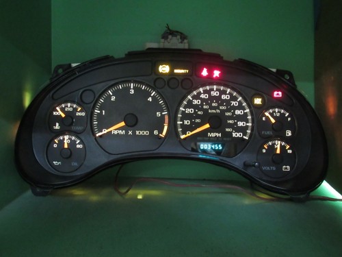 01-04 S-10 SONOMA 4.3 MT INSTRUMENT GAUGE CLUSTER SPEEDO TACH MILEAGE PROG 0710