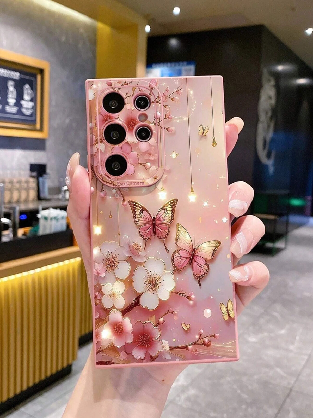 Butterfly Floral Shockproof Phone Case for iPhone Galaxy Redmi Infinix Models