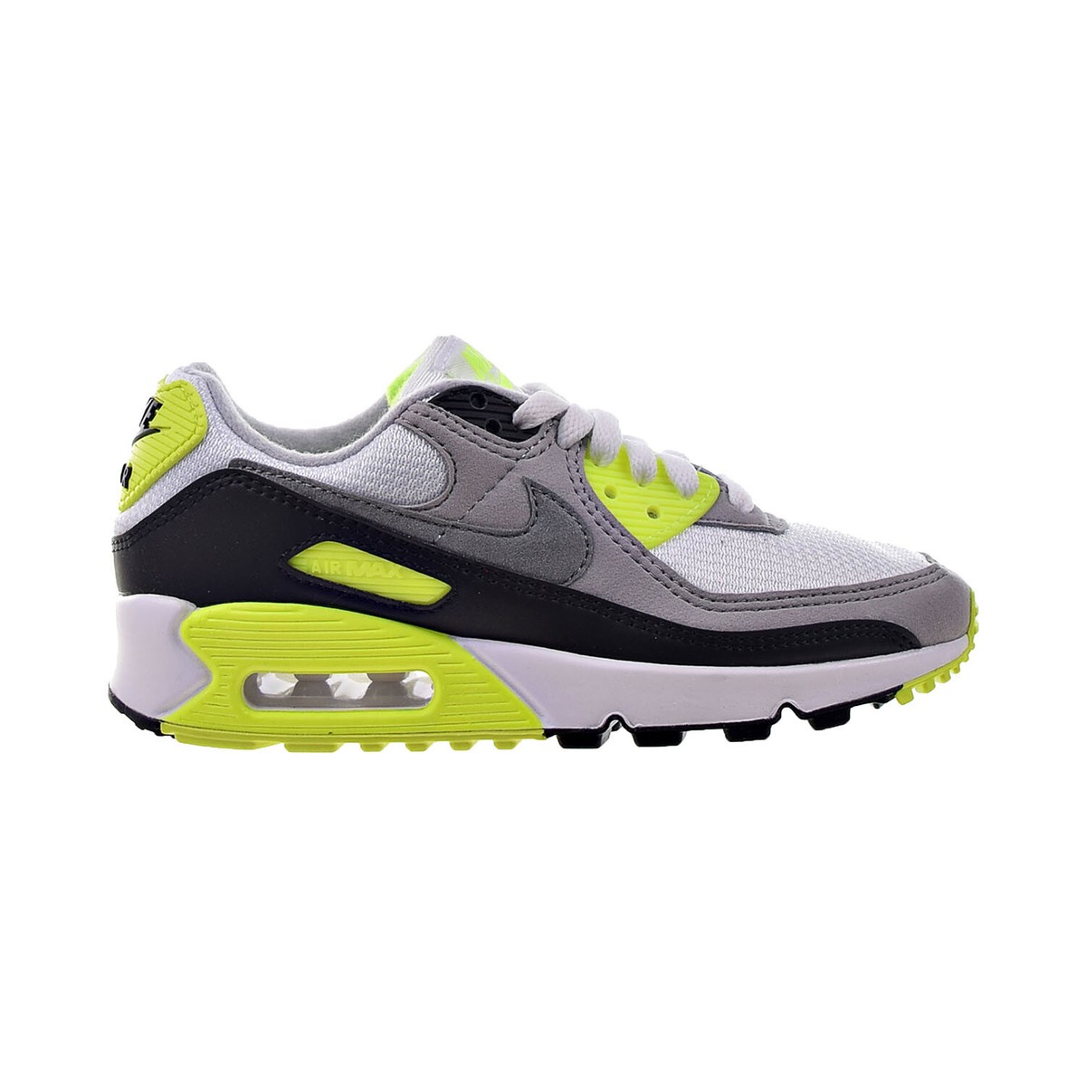 Nike Air Max 90 Women's Shoes White-Grey-Volt CD0490-101 | eBay