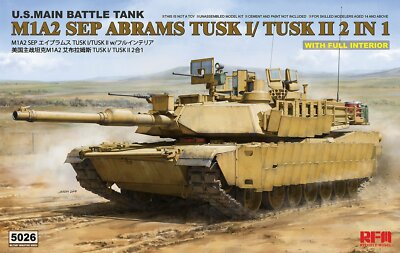 Rye Field Model 5026 1/35 M1A2 SEP Abrams TUSK I/TUSK II with Full Interior