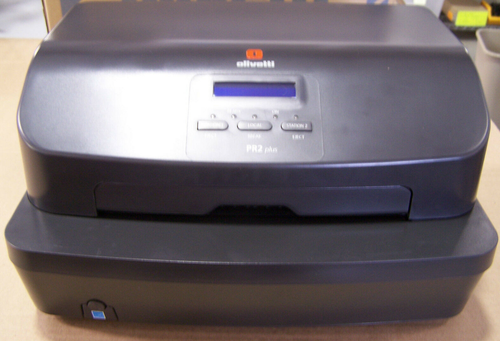 OLIVETTI PR2 PLUS PRINTER PR2PLUS LCD PASSBOOK