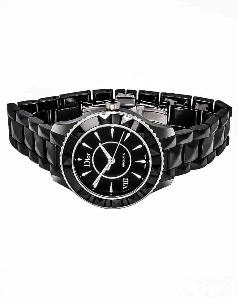 Dior viii black store ceramic watch