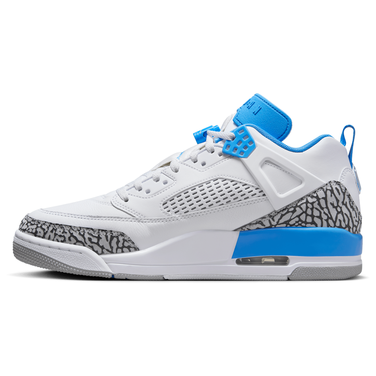 バスケットシューズ バッシュ スニーカー   ナイキ Nike Jordan Spizike  Low UNC White/B Nike Air Jordan Spizike Low White/University Blue UNC Mens Retro