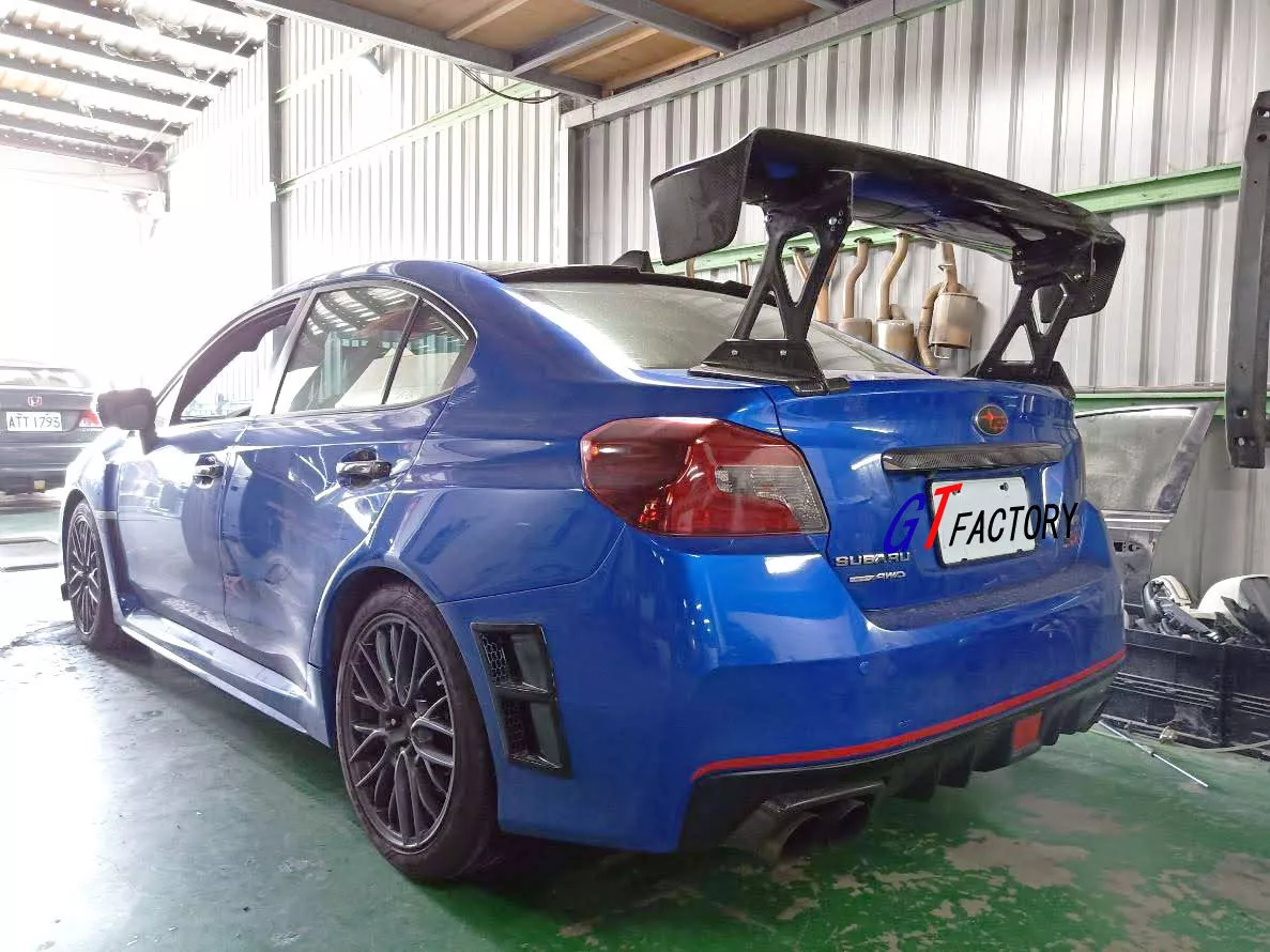 ALL CARBON V STYLE REAR TRUNK GT WING SPOILER FOR 2015 SUBARU WRX WRX STI