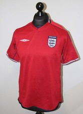 England National Team away dual football shirt World Cup 2002 Umbro Size S