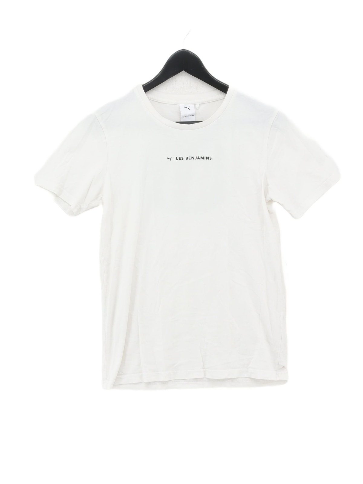 T shirt uomo Puma XS bianca grafica 100% altra basic