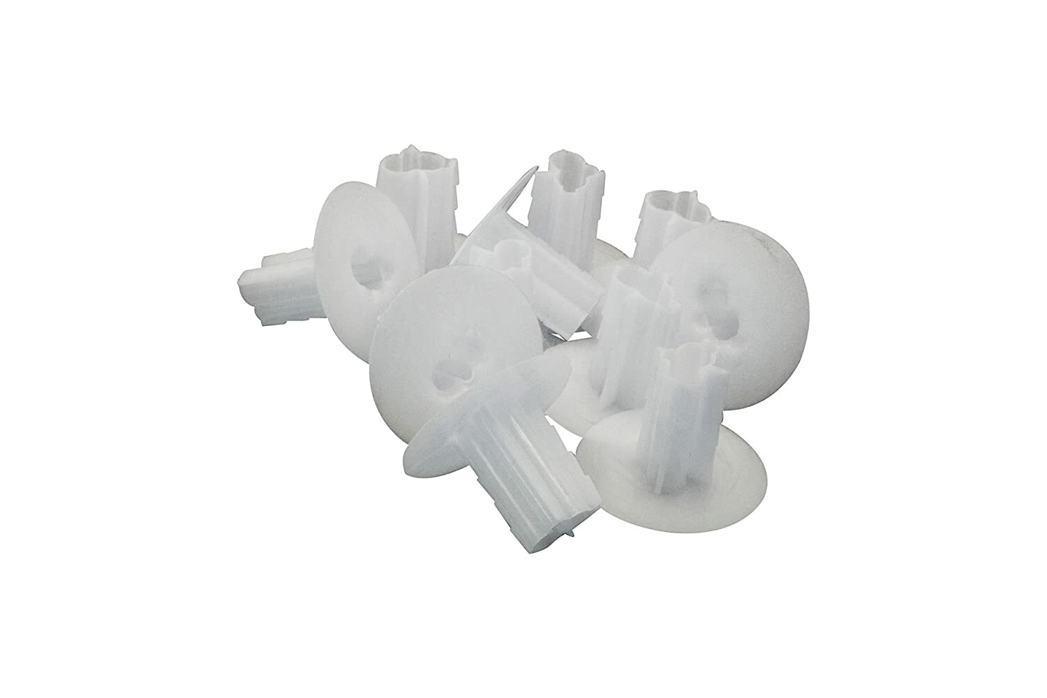 White Dual Feed Through Bushing For Coax Coaxial Cable RG6 10 Pack eBay