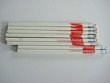 Eight (8) Vintage  Coca Cola Coke New Unused Pencils "It's the Real Thing"
