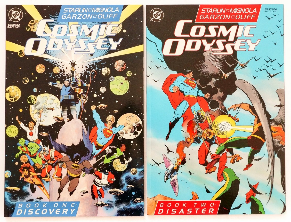 Cosmic Odyssey #1 & #2 Lot (1988 DC Comics), Darkseid, Mike