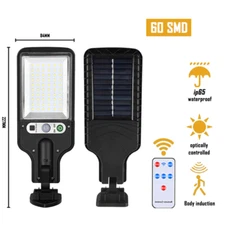 Solar Led Light Outdoor Wall Lamp Waterproof 3 Modes PIR Motion Sensor Garden De
