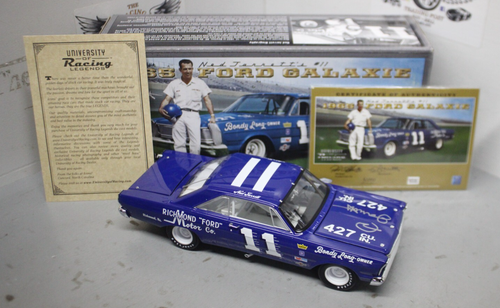 1965 Ned Jarrett #11 Ford Galaxie 1/24 University of Racing Diecast Autographed
