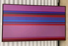 Abstract oil Painting 29"X51" 1970 Jerrold Schoenblum NYC Artist