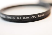 52mm CPL Circular Polarizer SLIM Digital HD Filter for Nikon Canon Pentax lens