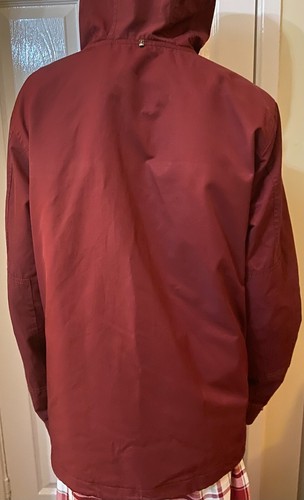 Boys Youths PRETTY GREEN Full Zip BURGUNDY Jacket Coat SMALL chest Hooded - Picture 3 of 4