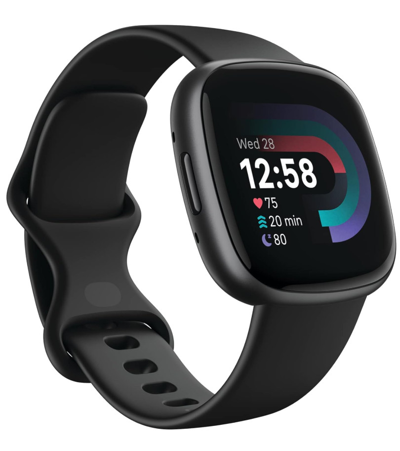 Fitbit Versa 4 Fitness Smartwatch - FB523BKBK-US - New