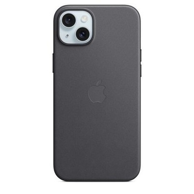 Original Offizielle Apple FineWoven MagSafe Hülle für Apple iPhone 15 Plus Schwarz