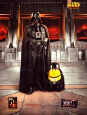 M & M's Dark Chocolate Star Wars Episode III Darth Vader Vintage Print Ad 2005