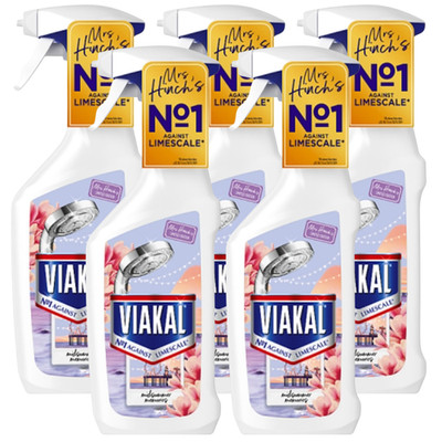 5 x Viakal Kalkentferner Spray Midsummer Memories Badreiniger 500ml