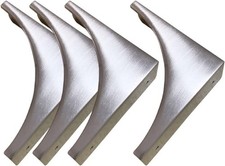 Corner Guards, Metal Protectors for Furniture, Vintage Silver