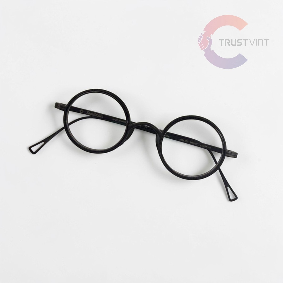 KameManNen KMN122 Eyeglasses MBK/BK Frame 41□24-145 Eyewear Japan 