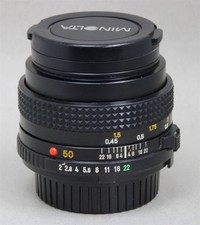 MINOLTA MD 50mm f/2.0 Standard Prime Normal Lens for MD/MC/SRT/X/XG/XD/XE