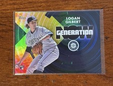 2022 Topps Update Generation Now Gold Foil /75 Logan Gilbert #GN-82 Mariners RC