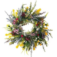 Spring Wreaths for Front Door Weatherproof Greenery Seasons Round Wreath Y2C1