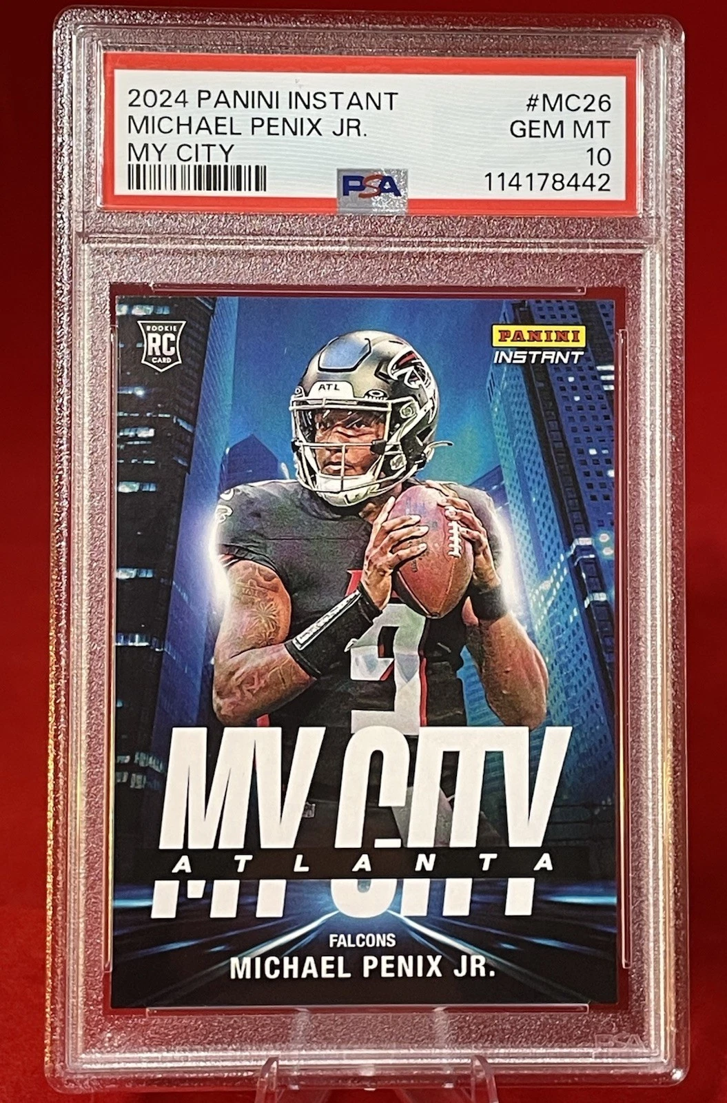Michael Penix Panini Instant My City #MC26 Base